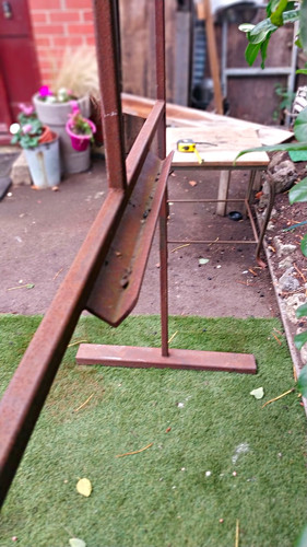 Vintage metal display - metal,