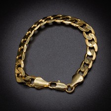 Men 9ct Gold Cuban Curb