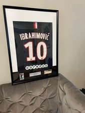 Zlatan Ibrahimovic PSG Framed Shirt