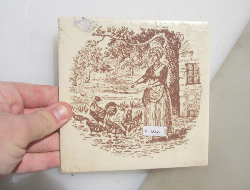 Vintage ceramic tile - vintage,
