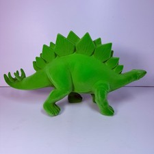 TK Maxx/Homesense Large Green Flocked Stegosaurus Ornament NEW UNUSUAL