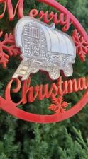 Romany Gypsy Traveller Christmas Tree Ornament Bow Top Wagon 