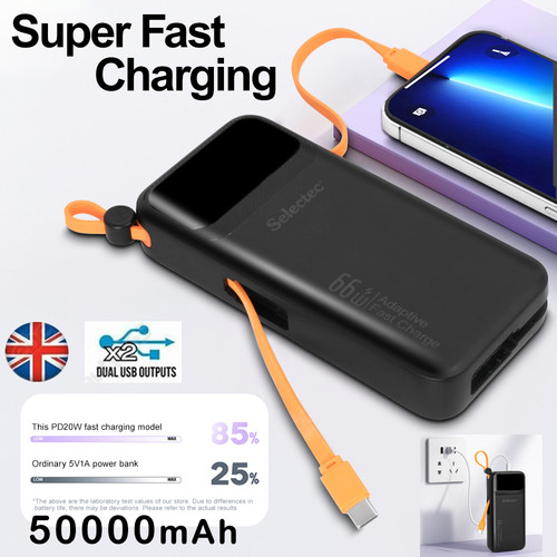 Power bank 50000mah - power, fast