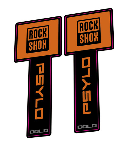 Rockshox psylo gold fork - psylo, decal
