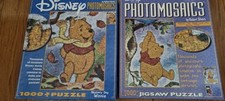 2 X 1000 piece Winnie the Pooh Photomosaic Jigsaw Puzzles 