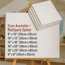 White Stretched Artist Canvas