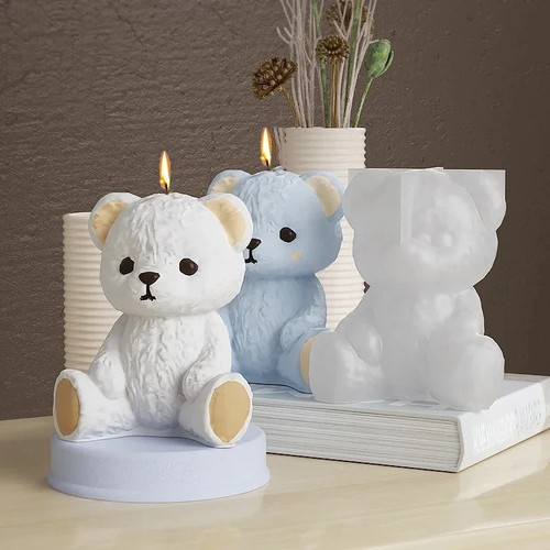 Teddy bear silicone - mold, 3d