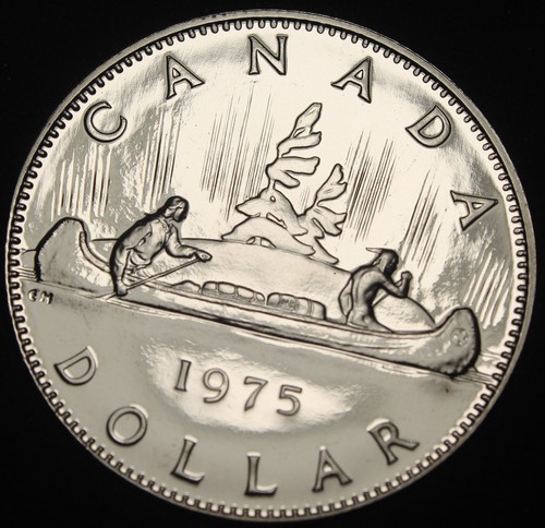 Proof like canada 1975 canoe - 1975,