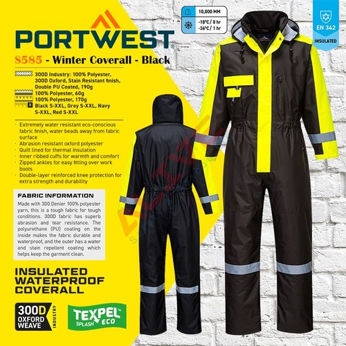 Portwest s585 winter coverall - s585,