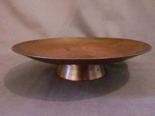 Vintage copper pedestal - vintage,