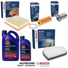 FOR MERCEDES SLK SLK230 KOMPRESSOR R170 2.3 PETROL BOSCH FILTER SERVICE KIT & 6L