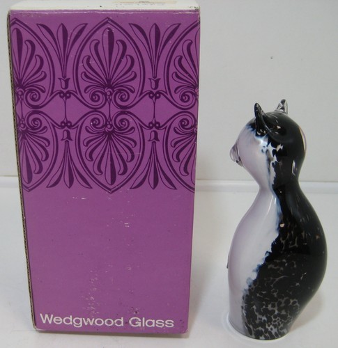 Wedgwood glass cat - wedgwood,