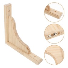  Wood Brackets for Shelves Shelf Decorative Corner Brace Wall Mounted Angle