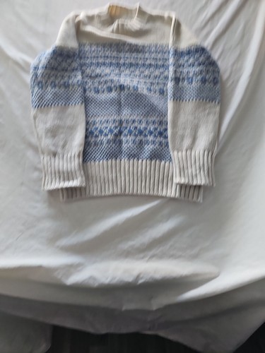 Per una cream and blue - blue, fair