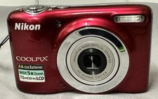 Nikon Coolpix L25 10.1 MP-Wide 5x Zoom 7.5 cm LCD Display-Red