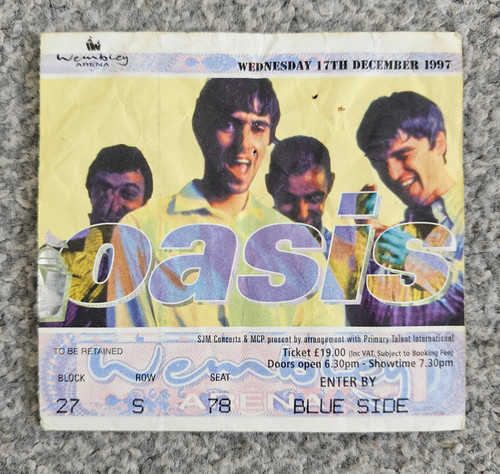 Oasis wembley arena - wembley, 1997