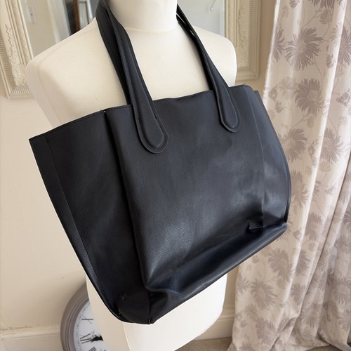 Zara black tote bag - bag, faux