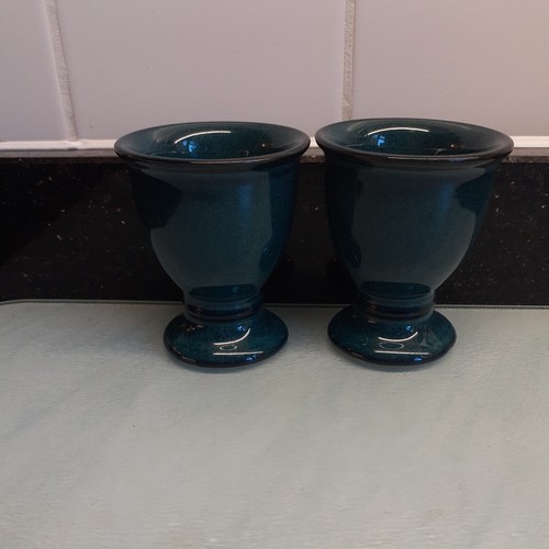 Denby greenwich green egg cups - denby,