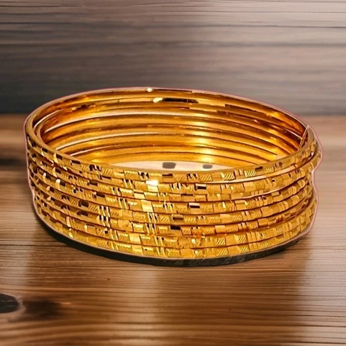 22k gold plated - indian, bangles