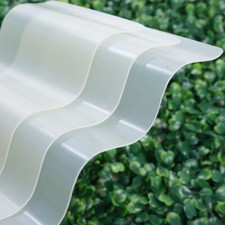 PVC Clear Plastic Corrugated Roofing Sheets UV Protected High Impact Strength UK