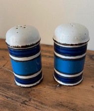 Vintage Midwinter Stonehenge Blue Moon Pattern Salt & Pepper Shakers