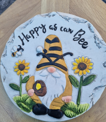 Bee and gnome garden ornament - and,