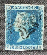 GB QV 1841 2d 2 penny blue