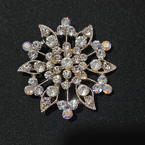 Crystal brooch large really - crystal,