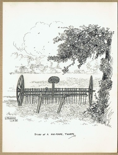 Hay rake thorpe - rake, surrey