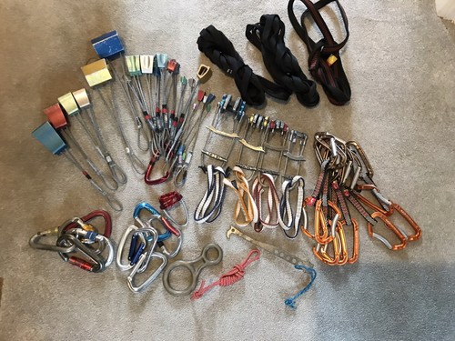 Full climbing rack cams - climbing,