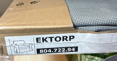 Ikea ektorp grey armchair - grey,
