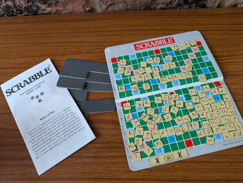Scrabble board game - scrabble, complete