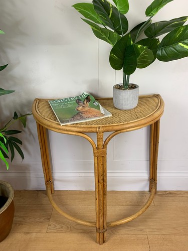 Vintage bamboo rattan demi - bamboo, &
