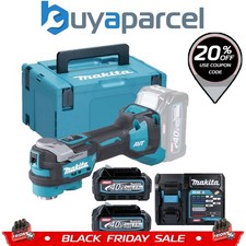 Makita TM001GZ02 40v XGT Brushless Multi Tool Starlock + 2 x 2.5ah Battery 