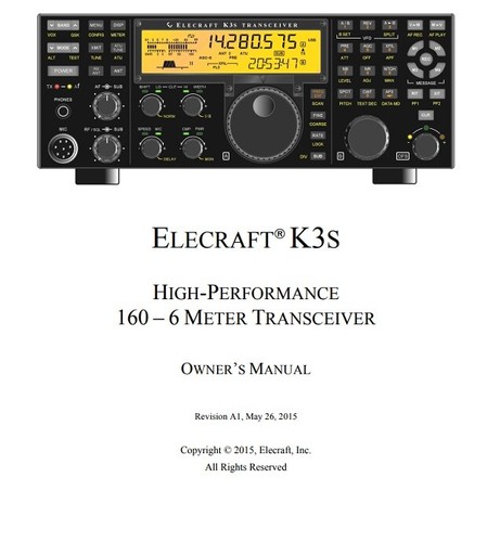 Elecraft e740258 k3s owners - e740258,