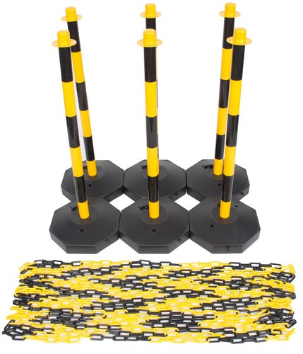 Yellow black safety barrier - safety,