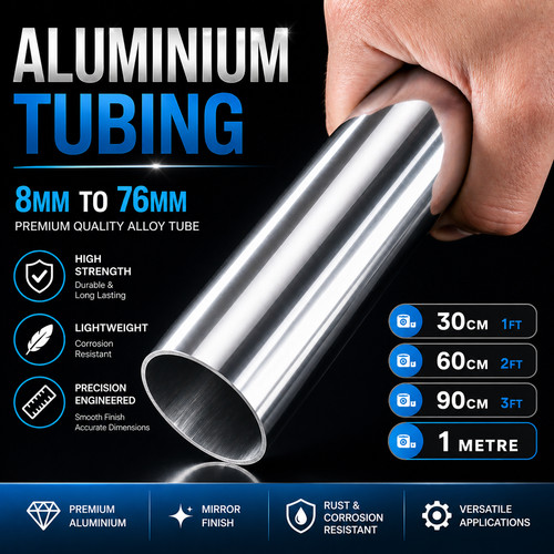 Aluminium round tube - aluminium, pipe