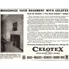 Celotex Company Modernize Your Basement With Celotex Chicago IL 1935 Ad SAI3-7