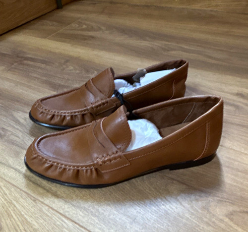 Zara brown slip loafers - , slip-on