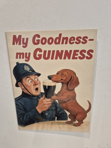 Guinness vintage metal sign - vintage,