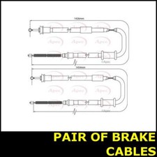 Pair Handbrake Cable Parking