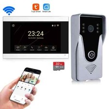 VIDEOCITOFONO Smart Wireless WiFi domestico 1080P  APP TUYA per visione notturna