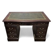 Antique style kneehole desk - antique,