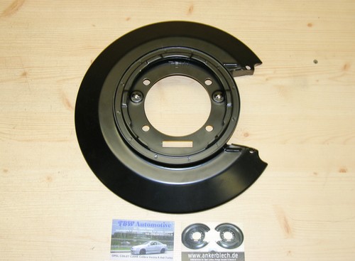 Left rear brake backing plate - left,