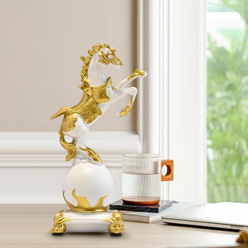 Horse figurine resin nordic - horse,