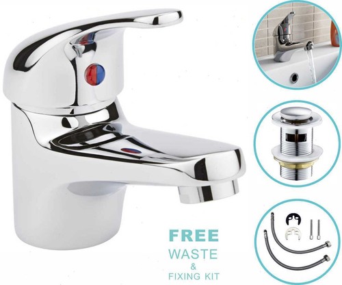 Chrome basin mixer taps - mixer,