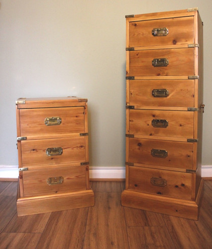 Restored pair pine and - of,