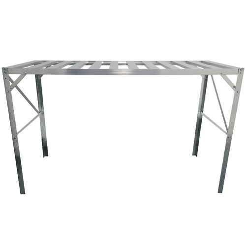 Aluminium greenhouse staging - greenhouse,