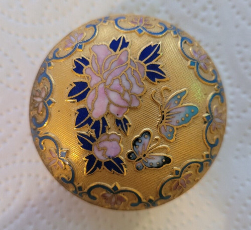 Vintage cloisonne enamel brass - cloisonne,