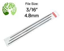 OREGON Pack of 3 Round Files 3/16" 4.8mm for Filing Sharpening Chainsaw Chain